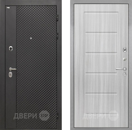 Входная металлическая Дверь Интекрон (INTECRON) Олимпия Black 4К ФЛ-39 Сандал белый в Люберцах