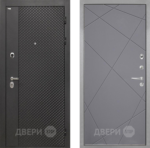 Дверь Интекрон (INTECRON) Олимпия Black 4К Лучи-М Графит софт в Люберцах