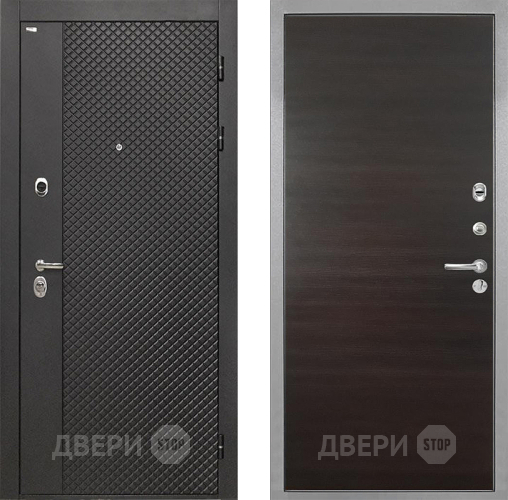 Входная металлическая Дверь Интекрон (INTECRON) Олимпия Black 4К Гладкая Эковенге поперечный в Люберцах