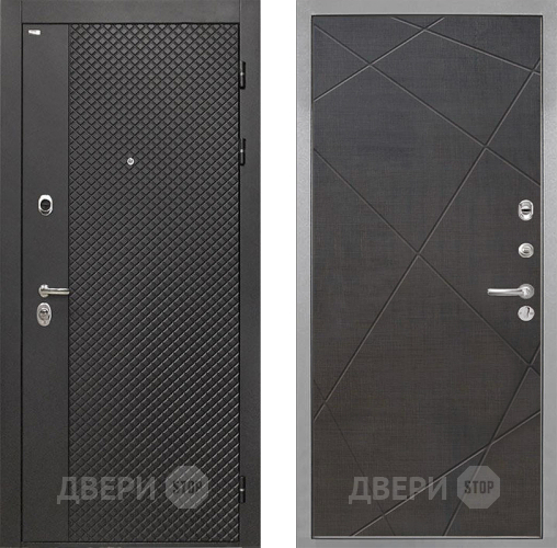 Входная металлическая Дверь Интекрон (INTECRON) Олимпия Black 4К Лучи-М Венге распил кофе в Люберцах