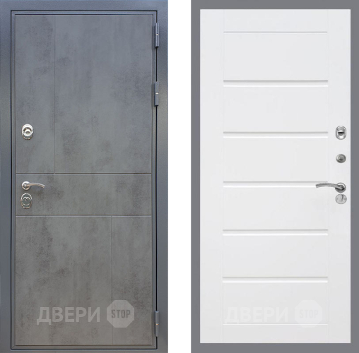 Дверь Рекс (REX) ФЛ-290 Сити Белый ясень в Люберцах