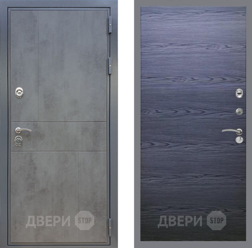 Дверь Рекс (REX) ФЛ-290 GL Дуб тангенальный черный в Люберцах