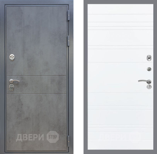 Дверь Рекс (REX) ФЛ-290 Line Силк Сноу в Люберцах
