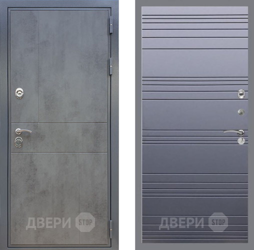 Дверь Рекс (REX) ФЛ-290 Line Силк титан в Люберцах