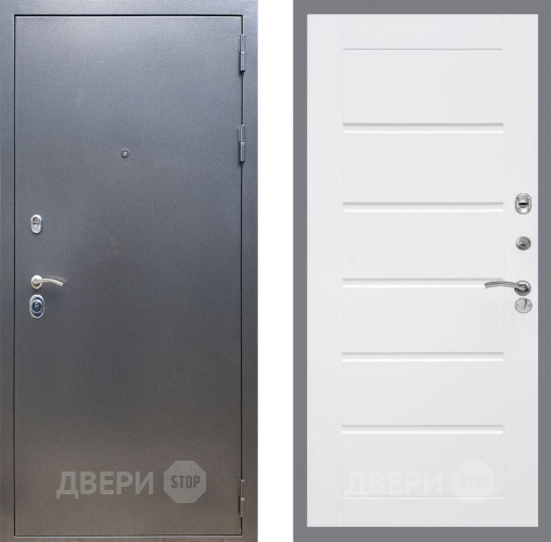 Входная металлическая Дверь Рекс (REX) 11 Сити Белый ясень в Люберцах