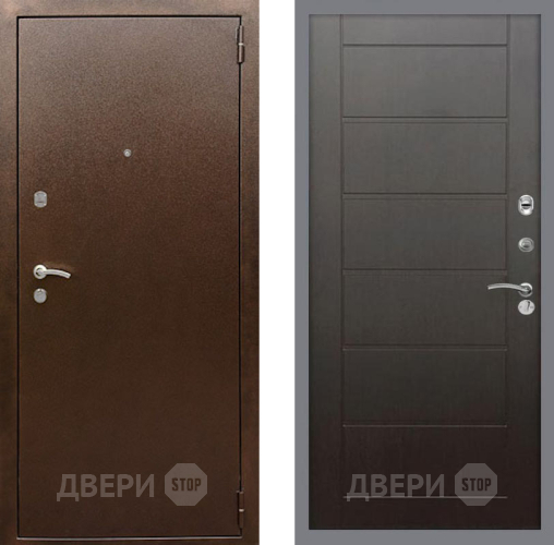 Входная металлическая Дверь Рекс (REX) 1А Медный Антик Сити Венге в Люберцах