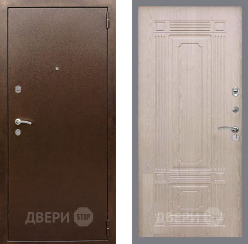 Дверь Рекс (REX) 1А Медный Антик FL-2 Беленый дуб в Люберцах