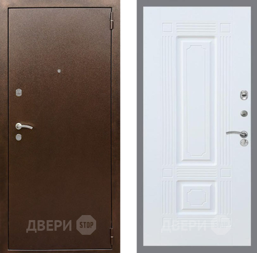 Дверь Рекс (REX) 1А Медный Антик FL-2 Силк Сноу в Люберцах