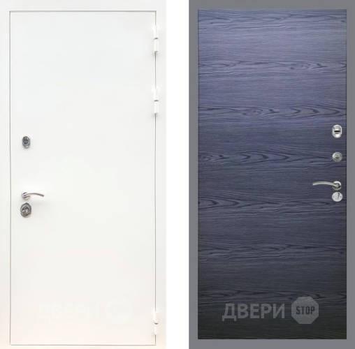 Входная металлическая Дверь Рекс (REX) 5 Белая Шагрень GL Дуб тангенальный черный в Люберцах