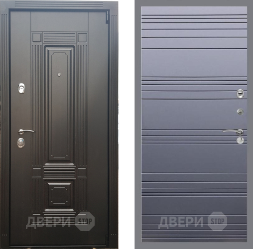 Входная металлическая Дверь Рекс (REX) 9 Line Силк титан в Люберцах