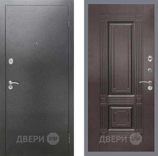 Дверь Рекс (REX) 2А Серебро Антик FL-2 Венге в Люберцах