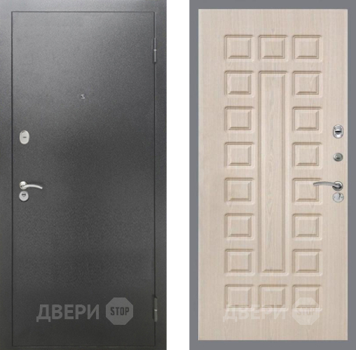 Дверь Рекс (REX) 2А Серебро Антик FL-183 Беленый дуб в Люберцах
