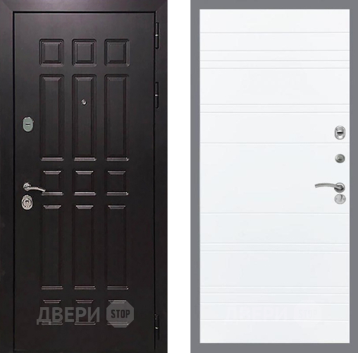 Дверь Рекс (REX) 8 Line Силк Сноу в Люберцах