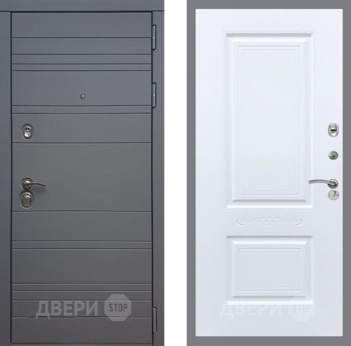 Дверь Рекс (REX) 14 силк титан Смальта Силк Сноу в Люберцах