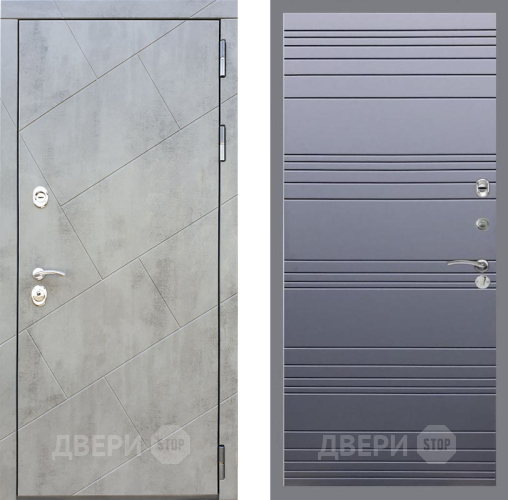 Дверь Рекс (REX) 22 Line Силк титан в Люберцах