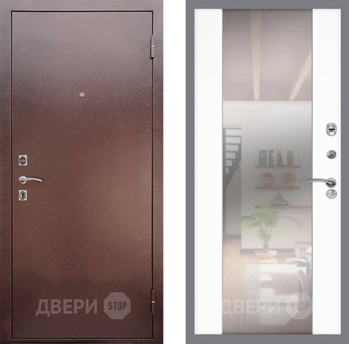 Дверь Рекс (REX) 1 СБ-16 Зеркало Силк Сноу в Люберцах