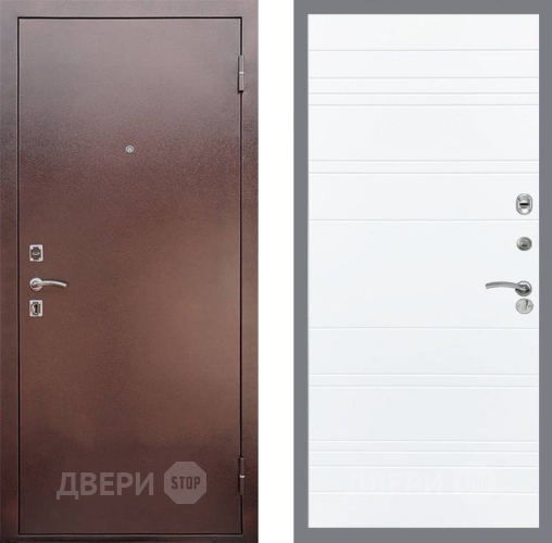 Входная металлическая Дверь Рекс (REX) 1 Line Силк Сноу в Люберцах