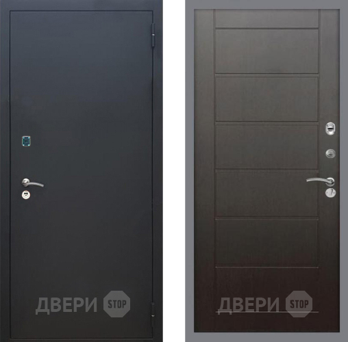 Входная металлическая Дверь Рекс (REX) 1A Черный Муар Сити Венге в Люберцах