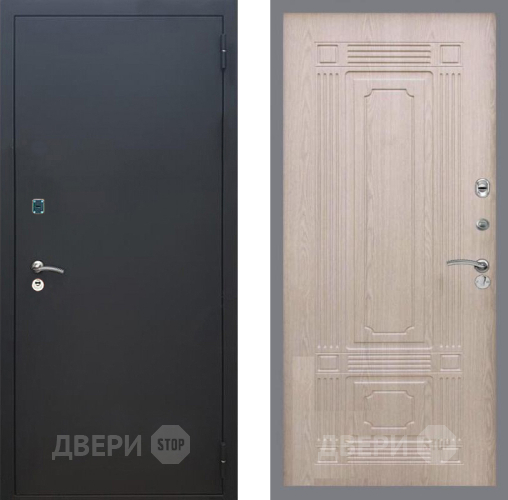 Дверь Рекс (REX) 1A Черный Муар FL-2 Беленый дуб в Люберцах