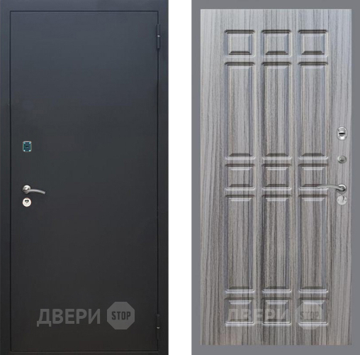 Дверь Рекс (REX) 1A Черный Муар FL-33 Сандал грей в Люберцах