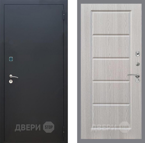Дверь Рекс (REX) 1A Черный Муар FL-39 Беленый дуб в Люберцах