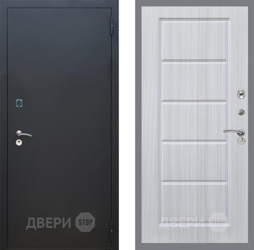Дверь Рекс (REX) 1A Черный Муар FL-39 Сандал белый в Люберцах