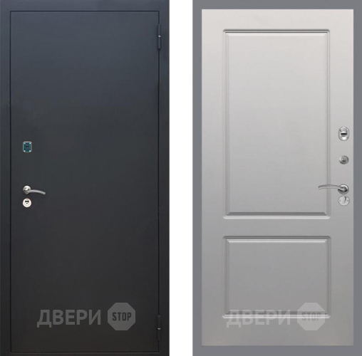 Дверь Рекс (REX) 1A Черный Муар FL-117 Грей софт в Люберцах