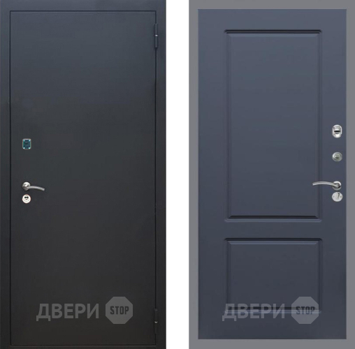 Дверь Рекс (REX) 1A Черный Муар FL-117 Силк титан в Люберцах