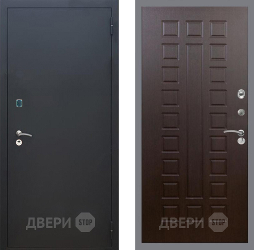 Входная металлическая Дверь Рекс (REX) 1A Черный Муар FL-183 Венге в Люберцах