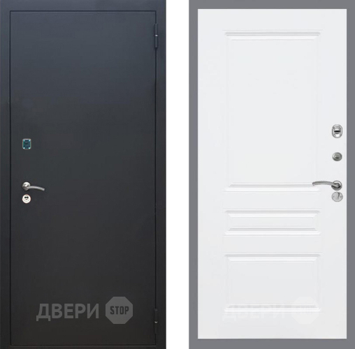 Дверь Рекс (REX) 1A Черный Муар FL-243 Силк Сноу в Люберцах