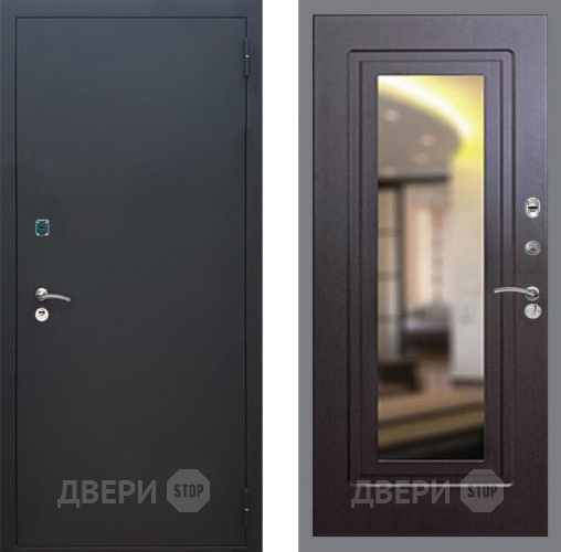 Дверь Рекс (REX) 1A Черный Муар FLZ-120 Венге в Люберцах