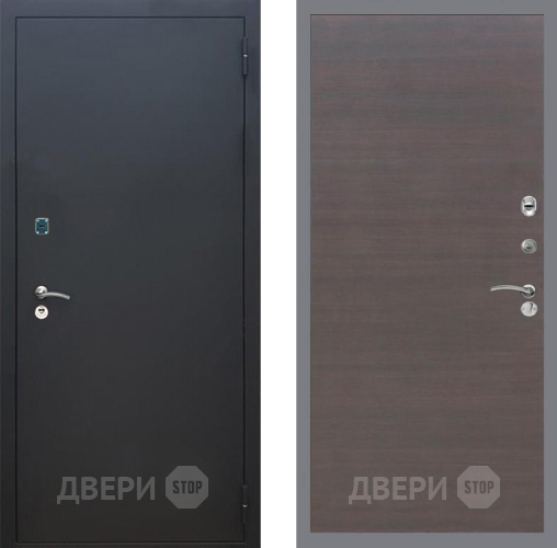 Дверь Рекс (REX) 1A Черный Муар GL венге поперечный в Люберцах