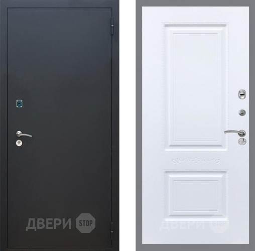 Дверь Рекс (REX) 1A Черный Муар Смальта Силк Сноу в Люберцах