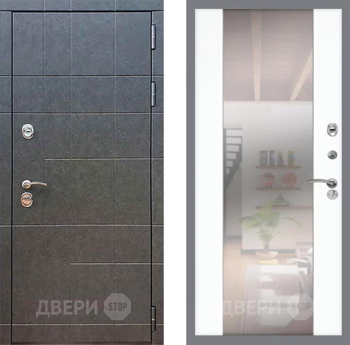 Дверь Рекс (REX) 21 СБ-16 Зеркало Силк Сноу в Люберцах