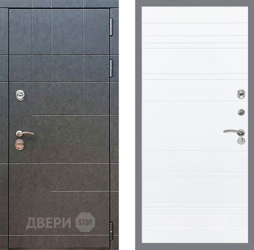 Входная металлическая Дверь Рекс (REX) 21 Line Силк Сноу в Люберцах