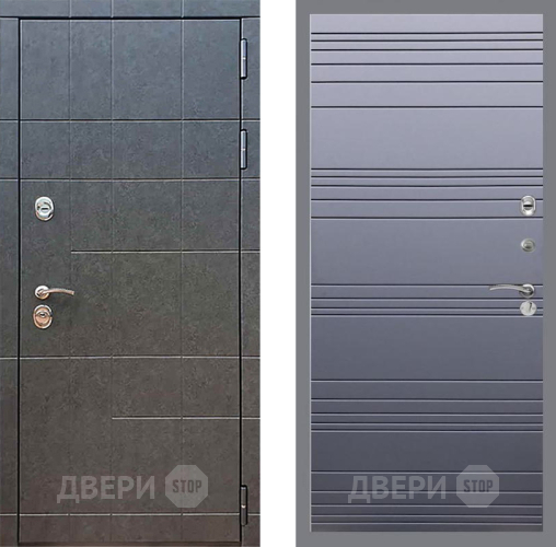 Входная металлическая Дверь Рекс (REX) 21 Line Силк титан в Люберцах