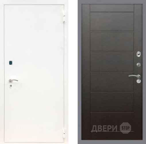 Дверь Рекс (REX) 1А Белая шагрень Сити Венге в Люберцах