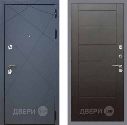 Входная металлическая Дверь Рекс (REX) 13 Силк Титан Сити Венге в Люберцах