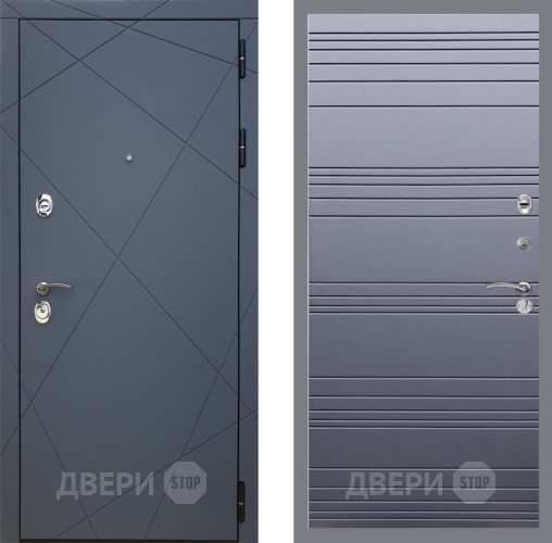 Входная металлическая Дверь Рекс (REX) 13 Силк Титан Line Силк титан в Люберцах