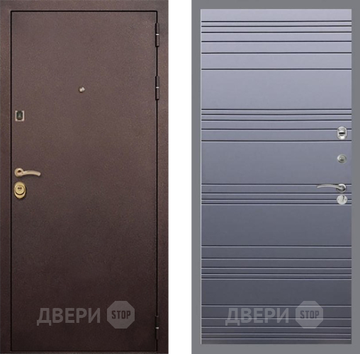 Дверь Рекс (REX) Лайт 3К Line Силк титан в Люберцах