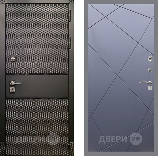 Дверь Рекс (REX) 15 Черный Кварц FL-291 Силк титан в Люберцах