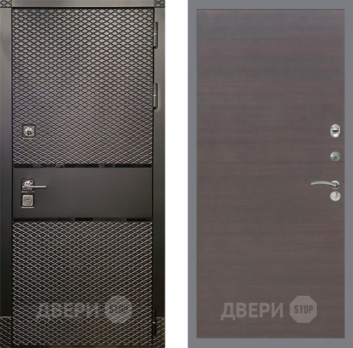 Дверь Рекс (REX) 15 Черный Кварц GL венге поперечный в Люберцах