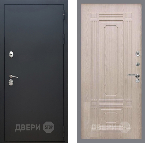Дверь Рекс (REX) 5 Черный Муар FL-2 Беленый дуб в Люберцах