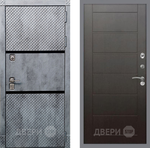 Входная металлическая Дверь Рекс (REX) 15 Бетон Темный Сити Венге в Люберцах