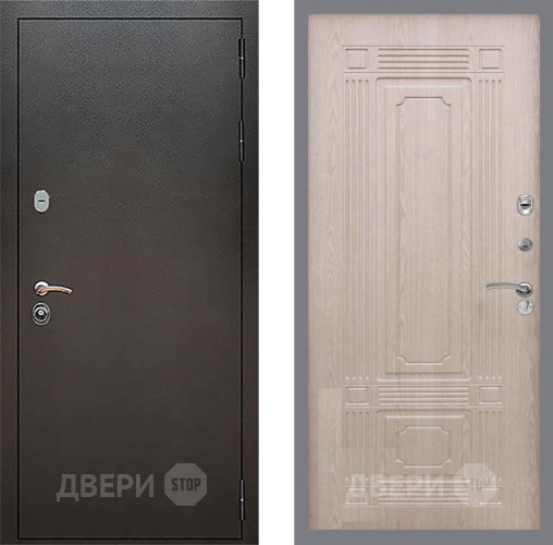 Дверь Рекс (REX) 5 Серебро Антик FL-2 Беленый дуб в Люберцах