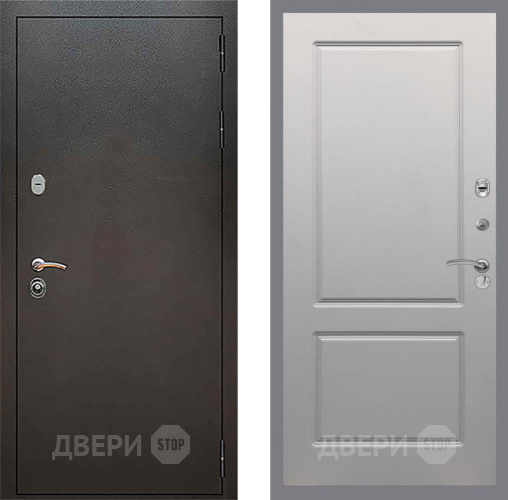 Дверь Рекс (REX) 5 Серебро Антик FL-117 Грей софт в Люберцах