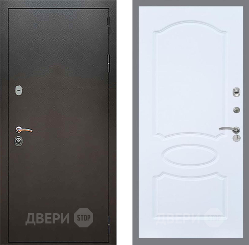 Дверь Рекс (REX) 5 Серебро Антик FL-128 Силк Сноу в Люберцах