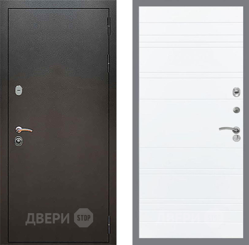 Входная металлическая Дверь Рекс (REX) 5 Серебро Антик Line Силк Сноу в Люберцах