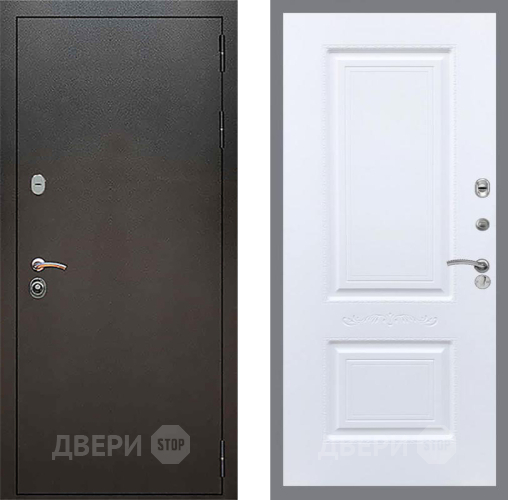 Входная металлическая Дверь Рекс (REX) 5 Серебро Антик Смальта Силк Сноу в Люберцах