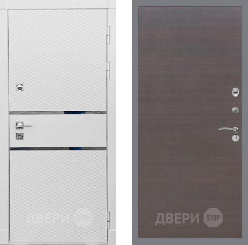 Дверь Рекс (REX) 15 Силк Сноу GL венге поперечный в Люберцах